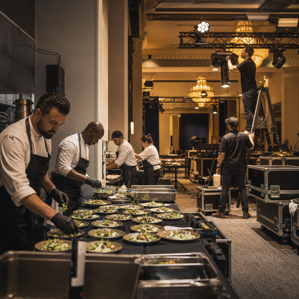 How to Choose the Right Venue for Your Event in Greece Behind-the-scenes logistics and setup at an event venue